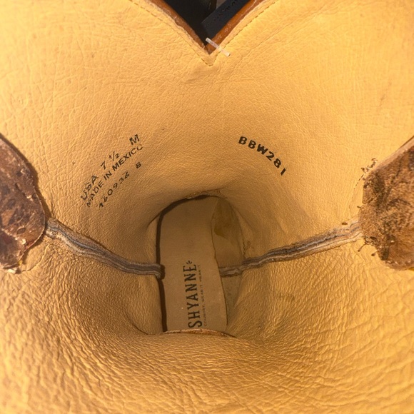 Shyanne Brown Heeled Boots with Rustic Western Charm - Picture 4 of 4